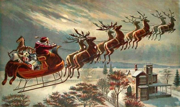 Santa's flying sleigh